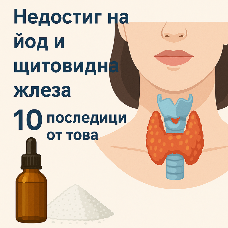 Недостиг на йод и щитовидна жлеза – 10 последици от това