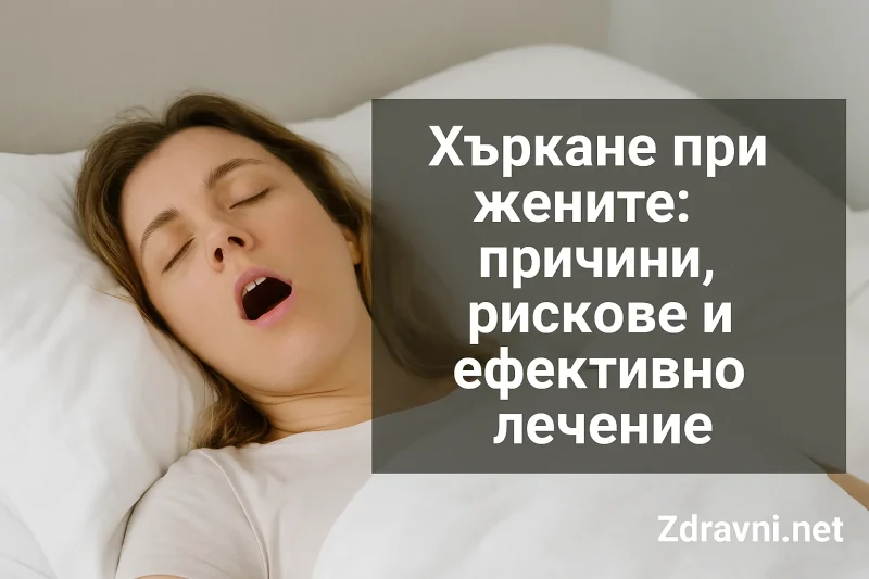 Хъркане при жените: причини, рискове и ефективно лечение